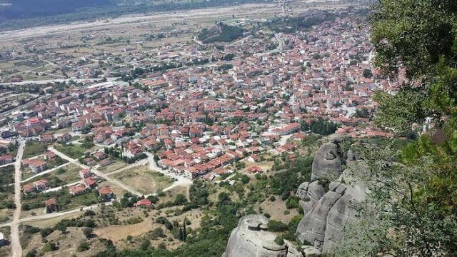 kalambaka desde monasterio de san esteban meteora
