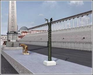 Columna de las Serpientes, Columna Serpentina, Trípode de Delfos,Trípode de Platea