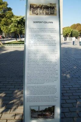 Columna de las Serpientes, Columna Serpentina, Trípode de Delfos,Trípode de Platea