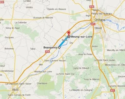 mapa de Meung-sur-Loire