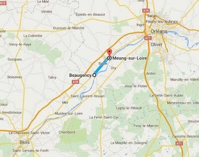 mapa de Beaugency