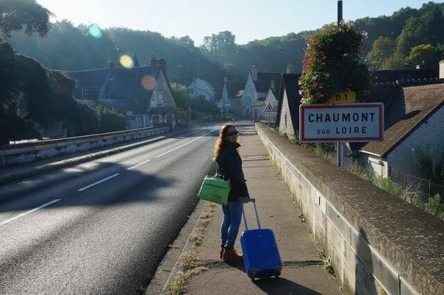 letrero pueblo Chaumont-Sur-Loire.