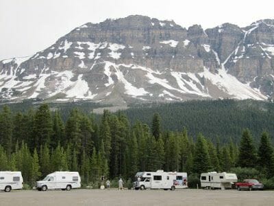 Camping Mosquito Creek - Recorrido de Banff a Jasper Canadá