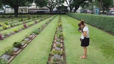 cementerio de guerra en Kanchanaburi