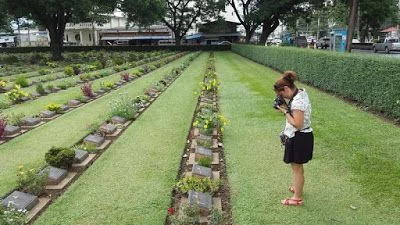 cementerio de guerra en Kanchanaburi