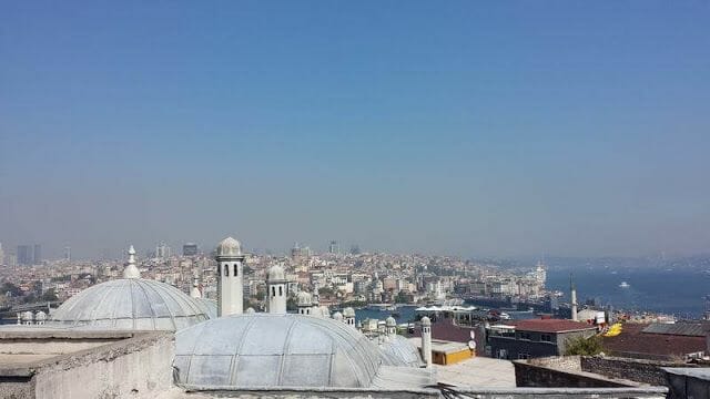 vistas de Estambul desde la mezquita de Süleymaniye 