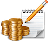 logo dinero y libreta