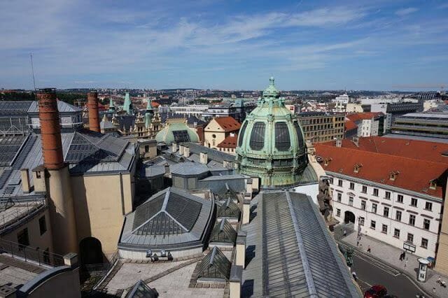 Torre de la Pólvora de Praga paisaje