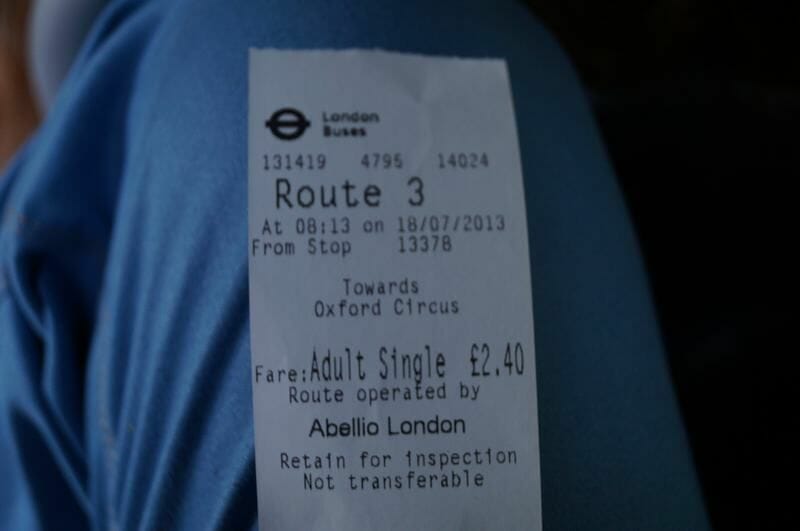 billete bus londres