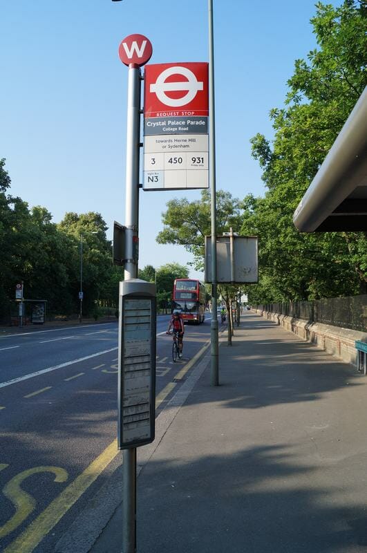 parada bus Camping Crystal Palace de Londres