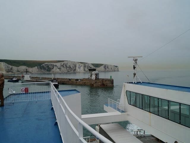 ferry Calais a Dover, paso canal de la Mancha