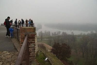 Desembocadura río Sava en el Danubio desde Kalemegdan