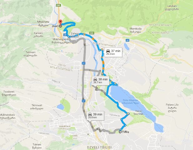 carretera militar georgiana hasta el monte Kazbek
