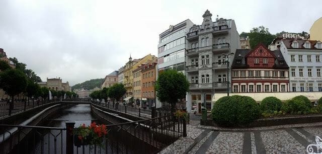 edificios típicos de Karlovy Vary