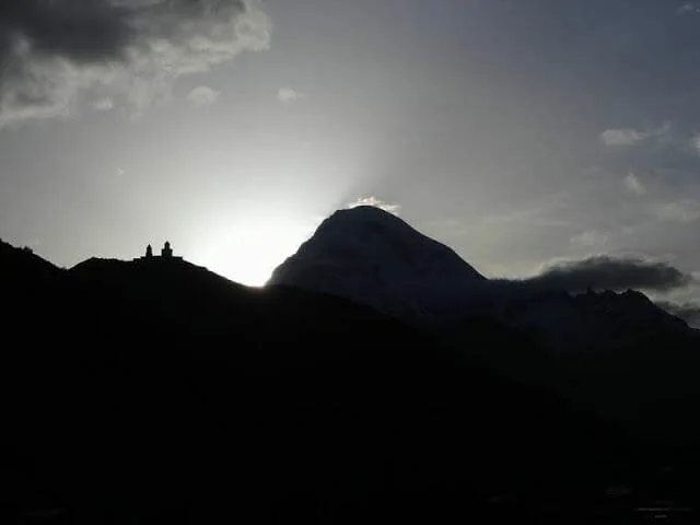 atardecer en el Kazbek