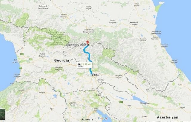de Tiflis a Kazbek