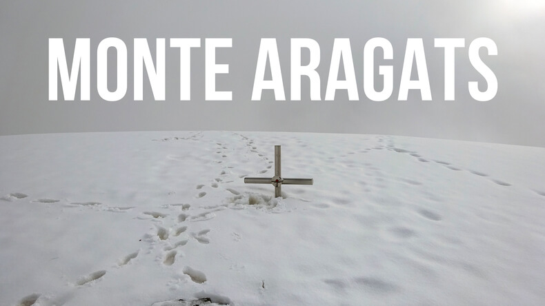 Subimos a la montaña más alta de Armenia, el monte Aragats