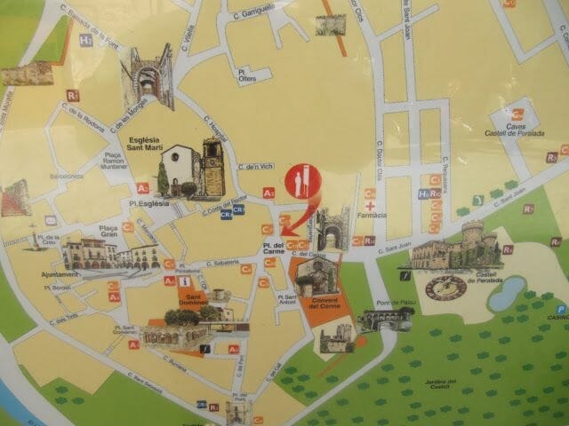 mapa ruta que ver en perelada