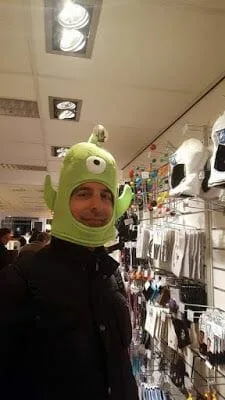 disfrazado de marciano disfraz extraterrestre