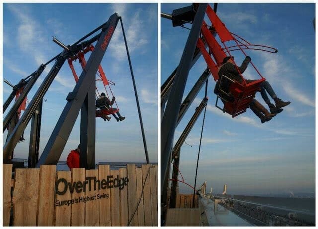 columpiandose en over the edge A´DAM toren