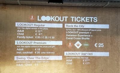 precios lookout torre adams amsterdam