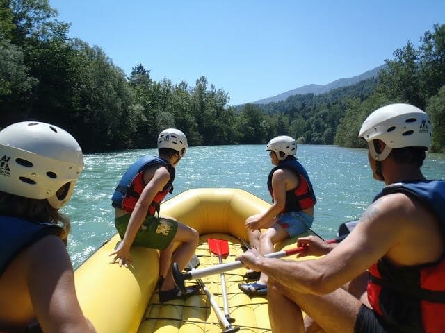 barca del rafting Eslovenia