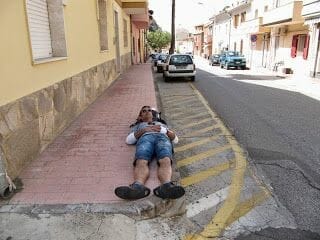 durmiendo en la calle