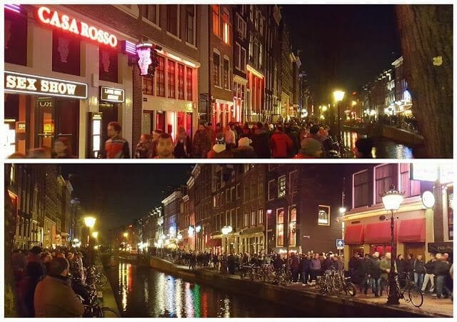 noche nos damos una última vuelta por el Barrio rojo