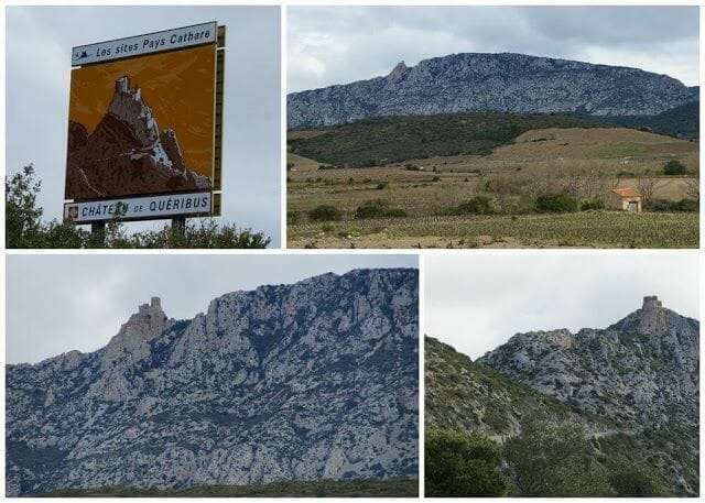 castillo de queribus desde carretera
