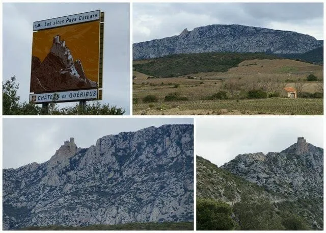 castillo de queribus desde carretera