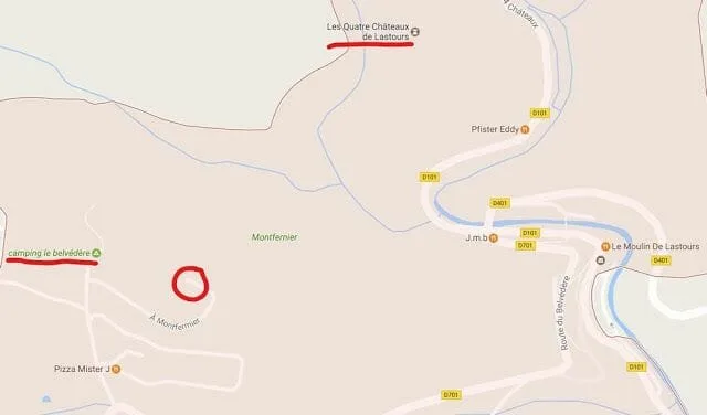 mapa lastours localización y ubicación