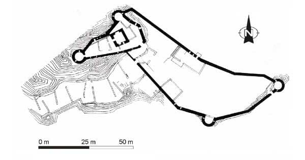 CASTILLO de PUILAURENS plano
