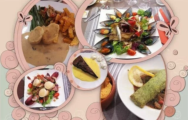 Restaurante Le Catharome platos