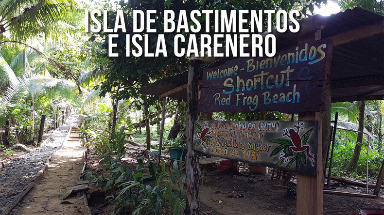 Las isla de Bastimentos e isla Carenero en Bocas del Toro
