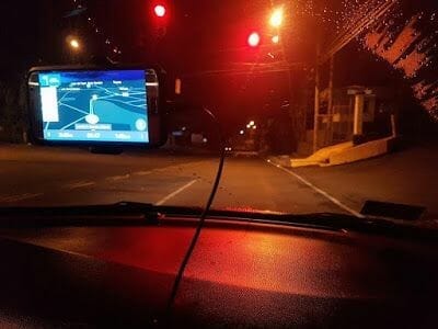 conducir de noche por Costa Rica