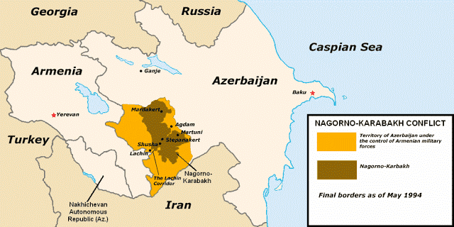 Dónde está Nagorno Karabaj