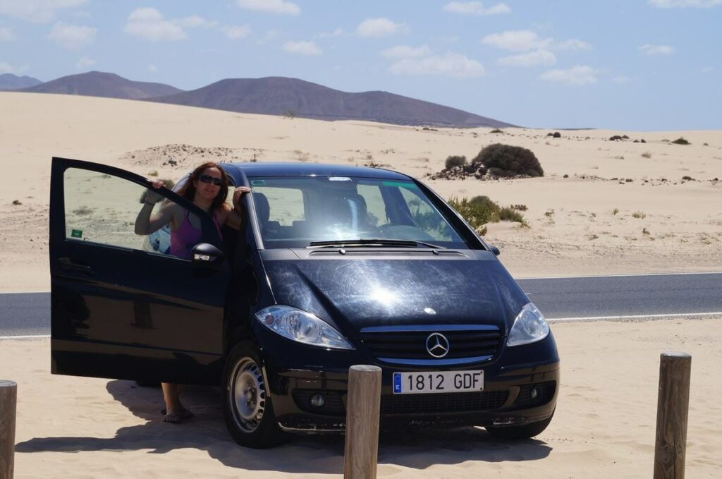 mercedes clase a, playas fuerteventura, parque de las dunas, corralejo