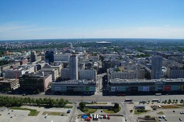 Varsovia desde las alturas