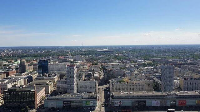 vistas desde el mirador - Palacio de la Cultura y la Ciencia Varsovia