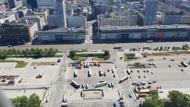 vistas desde el mirador - Palacio de la Cultura y la Ciencia Varsovia