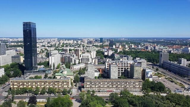 vistas desde el mirador - Palacio de la Cultura y la Ciencia Varsovia