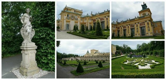 Palacio Wilanów Varsovia jardin