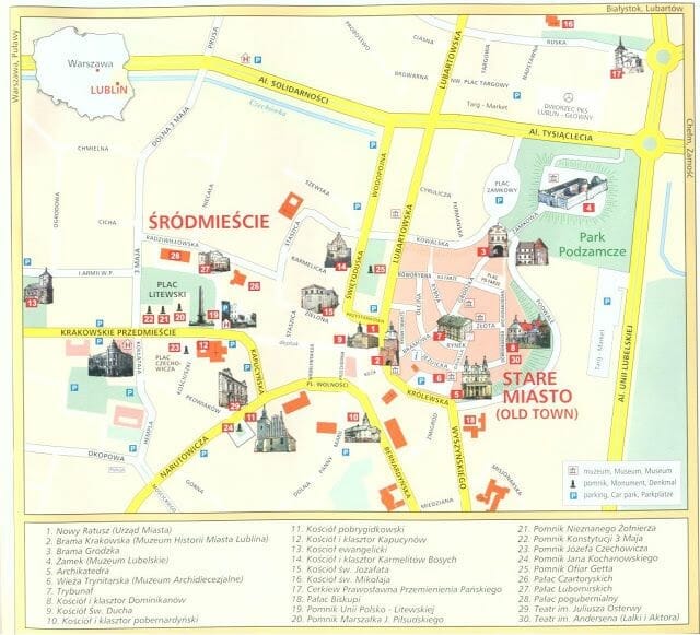 mapa lublin