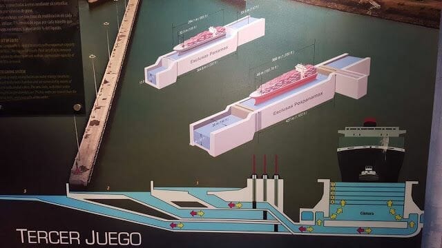 tercer juego de esclusas - ir de la esclusa de Miraflores a Agua Clara