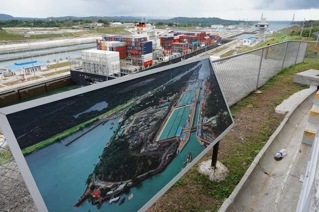  mapa cómo ir de la esclusa de Miraflores a Agua Clara