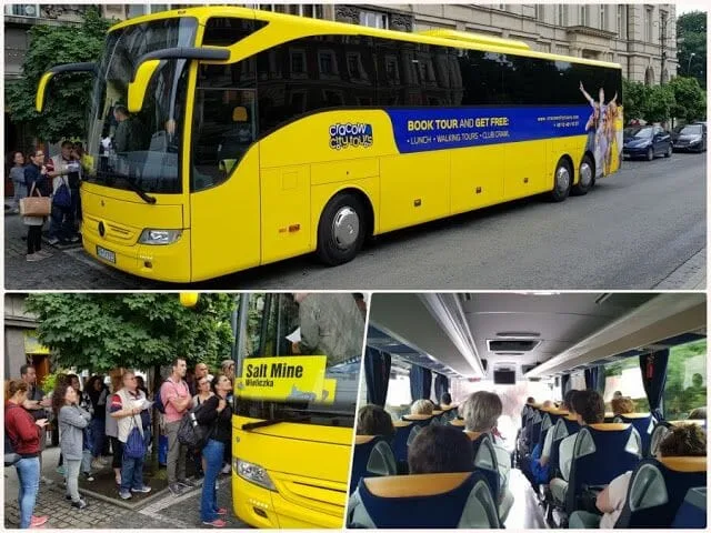 autocar de Civitatis a las minas de sal cracovia
