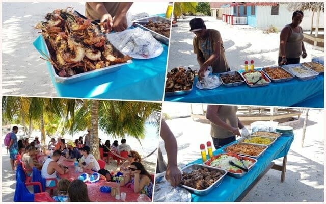 comida en isla saona