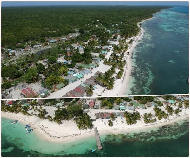 isla saona desde el aire