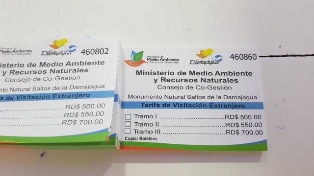 Saltos de Damajagua tickets entradas boletos