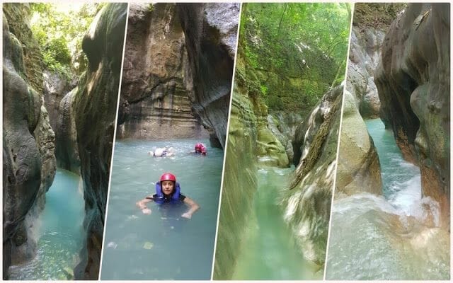 nadando por los Saltos de Damajagua